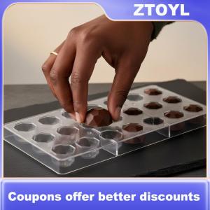 【ZTOYL】 Chuyên Nghiệp Nhựa Sô Cô La Khuôn Trong Suốt Handmade Hình Cầu Sô Cô La Công Cụ Tự Làm Bánh Khuôn Món Tráng Miệng Bánh