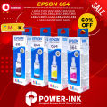 TINTA EPSON 664 PREMIUM UNTUK PRINTER SERIES L100|L110|L120|L200|L210|L220|L300|L310|L350|L355|L360|L365|L380|L385|L445|L485|L550|L555|L565|L655|L1300|L1455. 