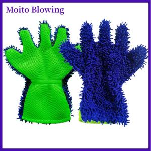 Moito 1PC Waterproof Mitt Premium Microfiber Wash Mitt Auto Car Wash Soft Anti-scratch For Car Wash Multifunction Thick Cleaning Glove