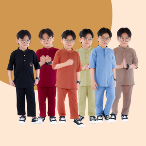 Setelan Koko Anak Raihan Junior Hooneybee Mix Warna Size 2 10 Tahun