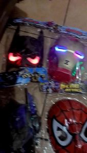 Avanger Mask with Lights Halloween Prom Performance Props
