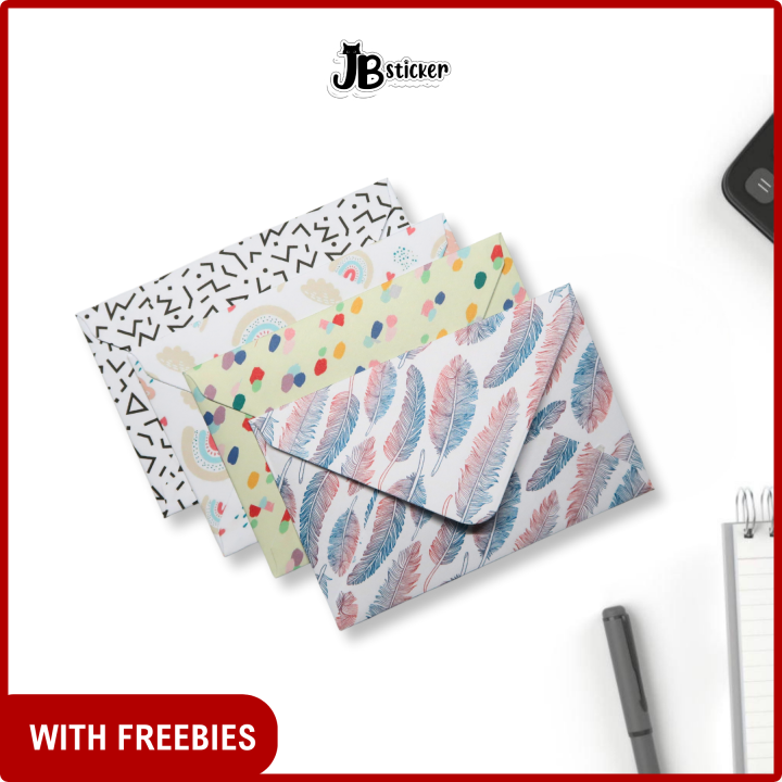 5pcs Patterned Envelope, Toploader Envelope, Card Envelope, Gift