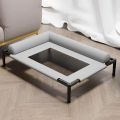 ARGETR Breathable Elevated Dog Beds Removable Mesh Dog Cooling Bed Washable with Pillow Outside Dog Bed for Small Medium Dogs. 