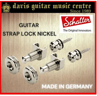 Schaller Parts Strap Lock Nickel for electric or bass guitar Made In Germany