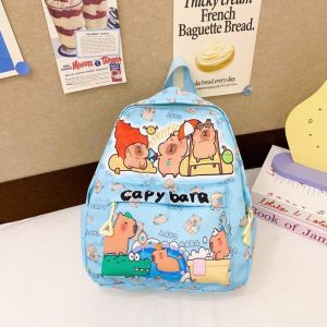 GOODOO Cartoon Capybara Backpack Ultra-light Pattern Book Bag Breathable Shoulder Bags