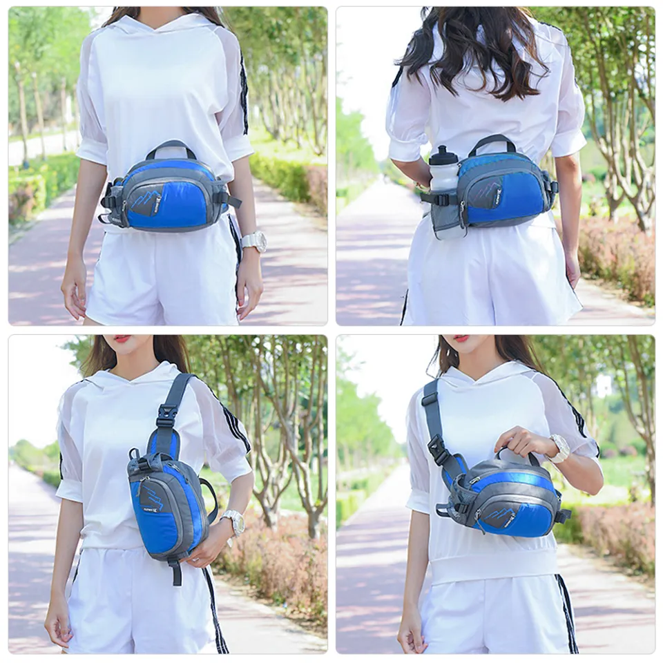 Outdoor Sports Waist Pack with Water Bottle Holder for Cycling Running  Walking Hiking Marathon Fanny Pack Hydration Belt for Men and Women