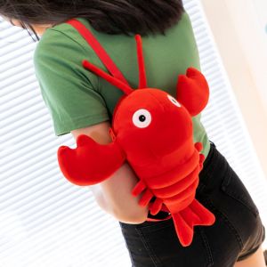 DYJKOUG Fashion High-Quality Birthday Gift Hand Bag Birthday Stuffed Toy Coin Purse Shoulder Bag Crayfish Plush Bag Messenger Bag Plush Crossbody Bag