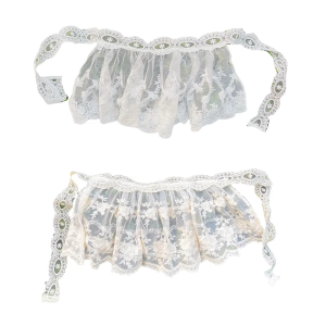 Cô gái mỏng vải tuyn Tạp dề nửa rắm Rèm bé trang trí công chúa xếp chồng lên nhau Chân Váy Ngắn ren-up đáy tạp dề