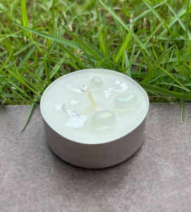 Tea Light Crystal Scented Candle - Healing - Wishing - Energy - Pure Aura || Lilin Wangi Kristal Tealight || 茶灯水晶香薰蜡烛 - 疗愈 - 祈愿 - 能量