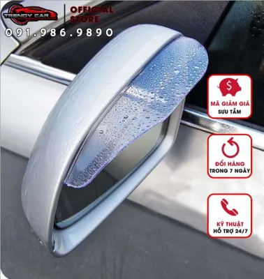 Bộ 2 tấm vè che mưa ô tô chắn gương xe ô tô chống nước mưa ngăn nước mưa đọng trên gương chiếu hậu hiệu quả