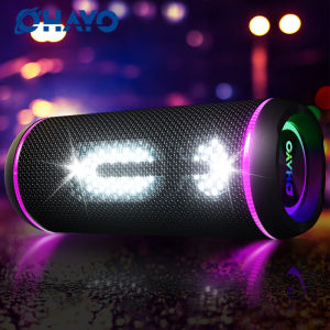 Ohayo X30 Bluetooth Speaker Enhanced Bass Waterproof Portable Speaker with Colorful Lights ShowOutdoor Camping Party equipment