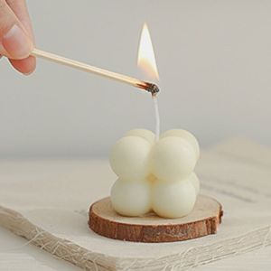 Lilin Kubus Candle Korea INS Cube Bubble Rubik Candle Soy Wax Candles Decoration DIY Photo Props