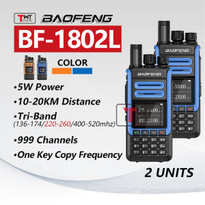 BAOFENG BF-1802L Walkie Talkies 2 Set Long Rang Tri Band Wireless Copy Frequency 999 Channel UV-5R UV-K5 Ham Two Way Radio