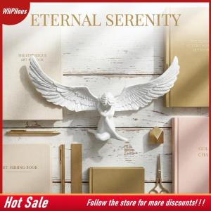 【COD】🔥🔥🔥 Angel Wing Statue 3D Embrace Style Angel Wings Table Decor Creative Home Decoration for Bedroom Living Room