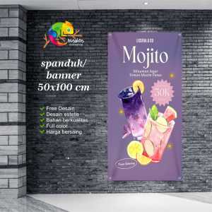 Cetak Spanduk Banner Minuman Mojito