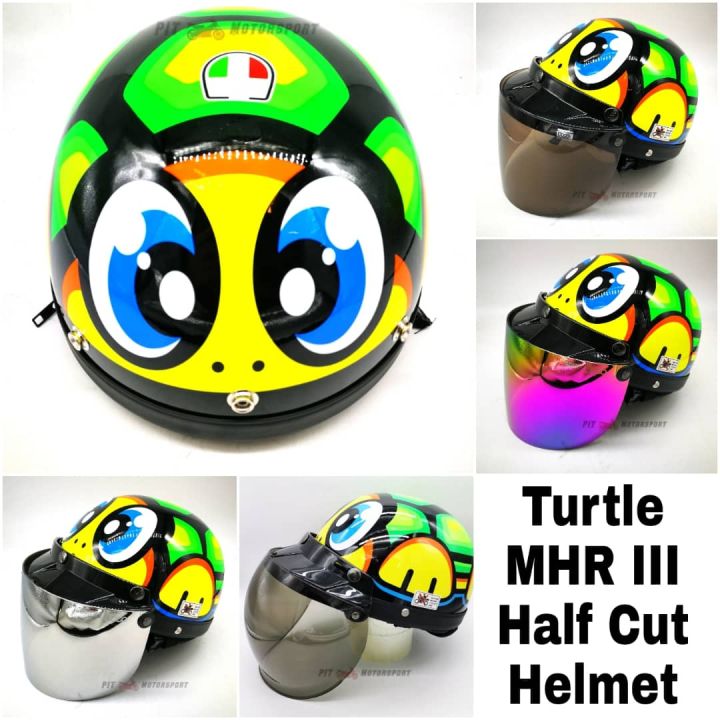 Turtle MHR III Half Cut Helmet MHR 100% Original Kura EX5 Y110