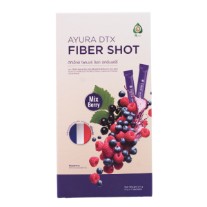 Ayura DTX (Detox) Fiber Shot Mix Berry อยุรา ไฟเบอร์ช็อต มิกซ์เบอร์รี่ 7 sachets (7 ซอง/กล่อง)