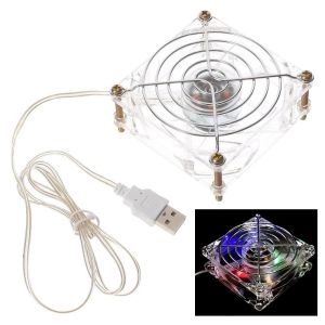 TEWUB Low Noise Pet Cage Cooling Fan Portable Lightweight Hamster Cooling Fan Safe Operation USB Plug in Mini Cooling Fan Cooling Supplies