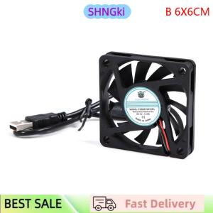 SHNGki DC 5V USB Brushless Sleeve Bearing Fen Computer PC Silent Cooler Cooling Fan Lot