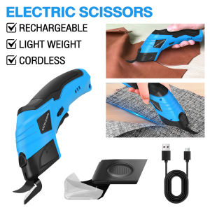 MOKETA Handheld Wireless Electric Scissors Fabric Leather Cardboard Automatic Cutting Tool