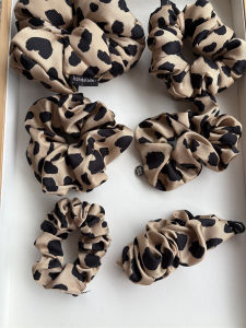 ready stock 21mm mulberry silk hair scrunchies for women leopard hair tie for lady high quality hair accessories
