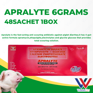 Apralyte Powder for Animals 6g Infection Control Solution for Animals Watersoluble apralyte 6 grams for animals