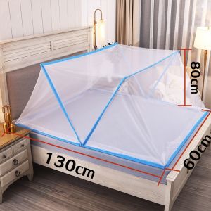 CHT มุ้งกันยุง 3.5ฟุต 5ฟุต 6ฟุต พับได้ พกพาสะดวก มุ่งกันยุง ผ้าหนาตาถี่ ห้องนอน กลางแจ้งCOD