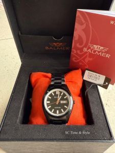 ⌚ BALMER 8205G BK-48 Sapphire Men’s Rounded Black Watch (NEW Available)
