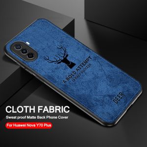 Realmi 10 2022 3D Deer Cloth Frabic Casing For Realme10 4G Realme 10 Pro Plus 10Pro Proplus Pro+ 5G TPU Soft Frame Protect Protective Christmas Phone Case Cute Back Cover