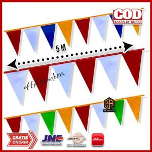 20pcs Aksesoris Kemerdekaan Hut Ri bendera rawis agustusan 100mpoliester peles