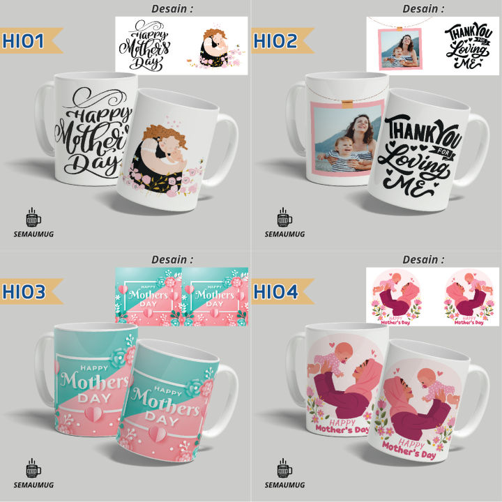 MUG UCAPAN HARI IBU KADO MOTHERS DAY GELAS CANGKIR PRINT CUSTOM