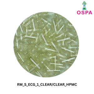 1000pcs Size 1 Clear/Clear Vegetable OSPA High Quality Empty Gelatin Capsule