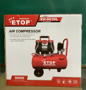 Máy nén khí không dầu 30 lít Công suất 900w chính hãng ETOP - Cam kết lõi đồng 100% chuyên dùng bơm hơi phun sơn