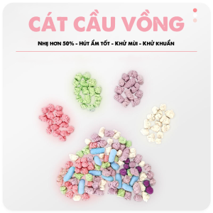 CÁT CẦU VỒNG - Không Bụi - Khử Mùi - Khử Khuẩn - Hút Ẩm Tốt
