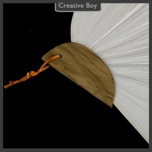 [Creative] 1pc White Folding Elegant Paper Hand Fan Wedding Party Favors