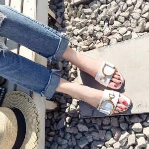 2026 New Summer Large Size Trendy Indoor and Outdoor One Line Womens Sandals Fashion Slippers2026