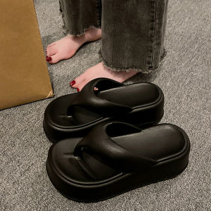 Free Shipping Thick-Soled Wedge Sandals For Women Summer Outdoor Wear 2026 New Style Beach Casual Sandals High-End Flip-Flops