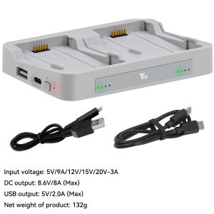 2-way Battery Charging Hub For DJI Flip Side By Side Fast Charger Butler Manager Power Bank For DJI Flip Drone Accessories