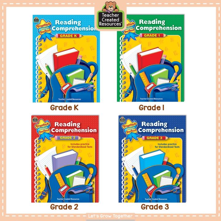 Practice Make Perfect Reading Comprehension Grade K, 1, 2, 3 Worksheet ...