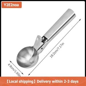 【Local shipping】 Ice Cream Scoops thép không gỉ Ice Cream Digger không dính trái cây Ice ball maker dưa hấu Ice Cream Spoon công cụ