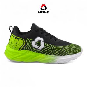 Logic - Power Of Lifetime Black Stabilo | Sepatu Olahraga Pria | Sepatu Joging Running Ringan