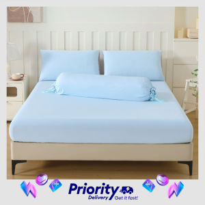 Cool-touch Fitted Sheet Bedding Set Breathable Soft Comfortable Wrinkle-resistant Deep Pocket Design Includes Pillowcase Bolster Cover XS SS QS KS