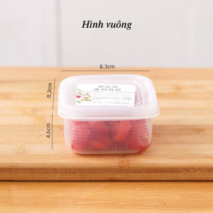 Hộp đựng thực phẩm bảo quản đồ ăn để tủ lạnh có nắp kín đựng gừng tỏi rau củ My Home DN268