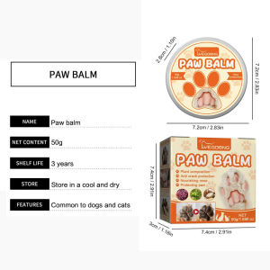 Pet Paw Balm Cat Natural Gentle Dog Paw Care Cream Pet Foot Moisturizer Soother Protector