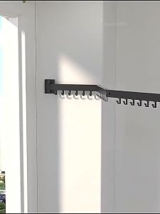 Folding Hanger Balcony Window Wall Mounted escopic Retractable Clothes Towel Drying Rack Aluminum