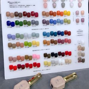 O-New 66/60/58 Color Korean Nail Gel Set Nail Polish With Color Card Macaron Nail Gel Polish Set