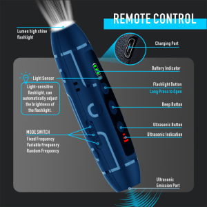 【🇵🇭Stock &COD】Dollyy Dog Repeller Ultrasonic Device Dog Bark Deterrent Pet Dog Trainer LED Super Safe 3 In 1 Cat Dog Training Device Anti Barking Laser
