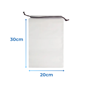Translucent Drawstring Bag Waterproof Travel Organizer Pouch Reusable Saving Space Lightweight Durable Plastic Gift