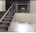 Stair handrail stainless steel brushed column Attic guardrail Bay window railing handrail stair. 