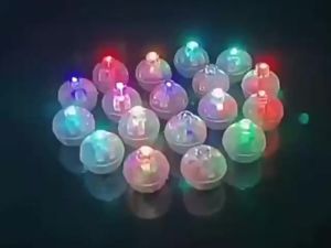 WH 10/20/30pcs Colorful Glowing Small Ball Lamp LED Flash Round Balloon Lamp Mini Tumbler Ball Light for Christmas Wedding Party Decor